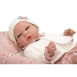 Muñecas Arias Muñeca Elegance 40 cm Andie con Capazo Cambiador (Muñeco con Peso) en Español