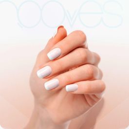 Láminas de Gel para Uñas Nooves LÁMINAS DE UÑAS DE GEL Grace Luxe Manicura francesa 20 Piezas