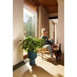 Elho ELH2904503029400 Maceta Vibes Fold Coupe Azul, 30x29.5x45 cm, Uso Interior, 100% Reciclada