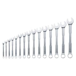 Bosch BOS4053423254136 - Juego de llaves combinadas de 15 piezas, métricas 6-21 mm, robustas, universales y ergonómicas