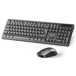 Vention KTDB0-ES Teclado y Ratón Inalámbricos 2.4GHz Negro, 1200 DPI, 104 Teclas, compatible Windows, Android, Linux, macOS Precio: 19.89000057. SKU: B17Y5G2EHA