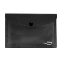 Liderpapel Dossier Carpeta con Broche Polipropileno DIN A6 Negro Opaco 180 micras