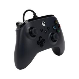 Power A 1519265-01 Mando con Cable para Xbox Series X/S, Xbox One y PC, Negro - Cable USB Extraíble 3m, Motores de Vibración