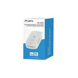 DETECTOR DE GASES CON CABLE LANBERG SR-1003 - PARA INTERIOR - ALARMA >85DB CON ALCANCE 3M