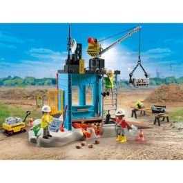 Playmobil 71650 Promo Pack Construcción - Playset con Técnico Electrónico, Andamio, Cabrestante y Accesorios de Obra para Niños +4 años