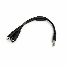 Adaptador Audio Jack Startech MUYHSMFF Negro 0,2 m Adaptador Audio Jack Startech MUYHSMFF Negro 0,2 m