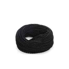 Cable Textil Trenzado 2x0.75mm 1 Metro Negro SKD-CT275-BLACK