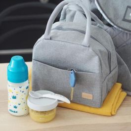Beaba Lonchera Térmica Isotérmica Gris Jaspeado con Asas - Bolso Aislado para Biberones, Comida Bebé y Meriendas - Mantiene Caliente o Frío Beaba Lonchera Térmica Isotérmica Gris Jaspeado con Asas - Bolso Aislado para Biberones, Comida Bebé y Meriendas - Mantiene Caliente o Frío