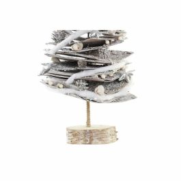 Árbol de Navidad DKD Home Decor Natural Abedul Nevado 34 x 34 x 102 cm