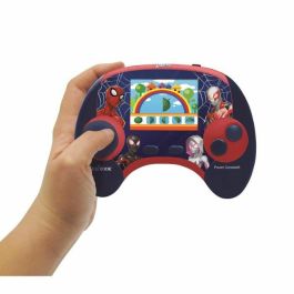 Lexibook JCG100DPi1 Consola educativa bilingüe francés/inglés Spiderman, pantalla LCD 2,8 pulgadas, azul/rojo