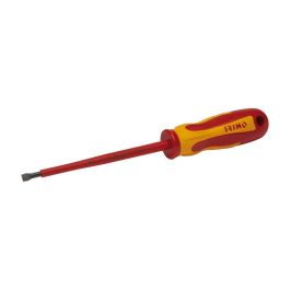 Irimo Destornillador punta plana aislado 1000V 5,5x125mm 408v-5.5-125, mango bi-componente, punta fosfatada, conforme a IEC 60900