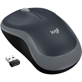 Logitech M185 Ratón Inalámbrico RF Plug & Play con Nano Receptor USB, Diseño Ergonómico, Batería hasta 1 Año, Gris