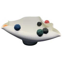 DKD Home Decor Centro de Mesa Urban de Cerámica Blanco Multicolor 38 x 20 x 47 cm