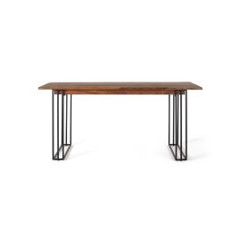 GINER Y COLOMER Mesa de Comedor Rectangular de Palisandro con Patas de Metal 148cm Precio: 1028.4879. SKU: B1JGLYK7ZY