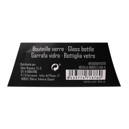 Anna Botella de Vidrio con Asa 1 Litro 9.8 x 24.4 x 9.8 cm (12 Unidades)