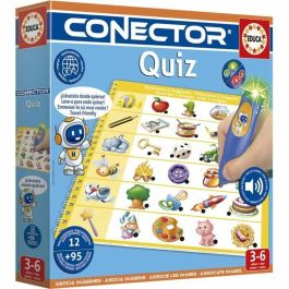 Educa 8412668203921 Connector Quiz - Juego educativo, 90 preguntas y 12 temas, formato libro, a partir de 3 años