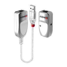 Lindy Extensor USB Cat.6 de 50m - Unidad Local y Remota para Conectar Dispositivos a PC/Laptop, Ideal para Acceso a Archivos