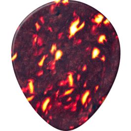 Dunlop Pack 72 Púas Genuine Celluloid Teardrop Shell - Heavy