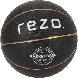 REZO Baloncesto de Caucho Talla 5 Dorado con Canales Profundos para Agarre Firme | Uso Interior y Exterior