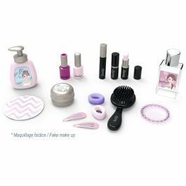 Smoby SMO3032163202523 Tocador My Beauty Studio con espejo basculante y extraíble, 15 accesorios para chupetes, Hecho en Francia