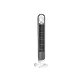 Argon Ventilador Torre Giratoria 45W Blanco Gris 22x78x22cm 3 Velocidades Oscilación 90°