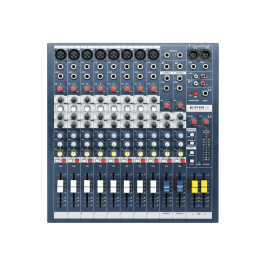 Soundcraft EPM 8 Mesa de mezclas analógica de 8 canales con previos GB30 y EQ de 3 bandas para estudio y directo