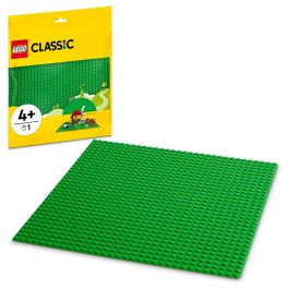 LEGO Classic Base Verde, Juego Construcción, 4+ Años, 1 Pieza, Plástico, Multicolor