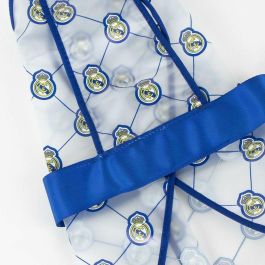 Cerdá Impermeable Ajustable para Perro Real Madrid | Chubasquero de Protección para Lluvia | Talla S Azul