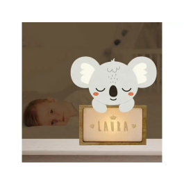 Wondee Lámpara Infantil Personalizable Little Koala Oso Perezoso Madera Sostenible Luz Nocturna Quit Miedos Regalo Bebé Precio: 43.197. SKU: B1AREN9S6F