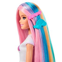Barbie Muñeca Pelo Arcoíris Brillante JJP07 Mattel