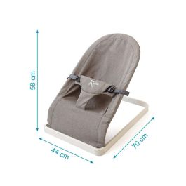KioKids Hamaquita para Bebé Práctica y Segura, Ligera, Desenfundable y Lavable, Recién Nacidos +0 Meses, Gris Oscuro