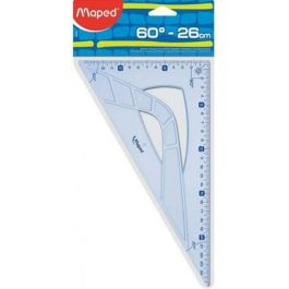 Cartabón Maped GEOMETRIC 60º Transparente 26 cm (20 Unidades)