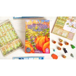 Tranjis Games Juego de Mesa Three Sisters - Roll & Write de Estrategia Agrícola para 2+ Jugadores, Cultiva Maíz, Calabazas y Judías