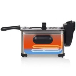 Tristar FR-6949 Freidora de Aceite 2000W, 5L, con 3 Cestas (para freír simultáneamente), Zona Fría, Visor y Termostato Ajustable