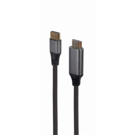 Gembird CC-DP-HDMI-4K-6 Cable Adaptador de Vídeo DisplayPort a HDMI 4K 1,8m Negro Unidireccional con Conectores Dorados y Nylon Trenzado Precio: 13.50000025. SKU: S5611255