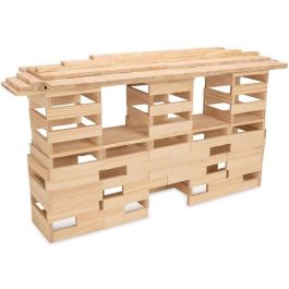 Jeujura TECAP Classic 300 Tableros de madera Juego de construcción en madera natural 300 piezas