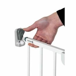 Safety 1st Barrera de Seguridad Fijación a Pared Blanco Ajustable 62-102 cm para Puertas y Escaleras con Apertura Fácil y Sin Barra Inferior