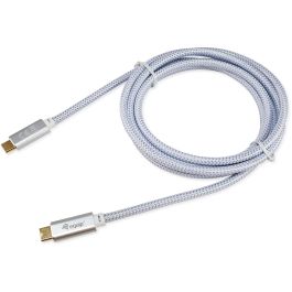 EQUIP Cable USB-C a USB-C 3.2, 3m, 5A, 4K/60Hz, Blanco