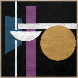 DKD Home Decor Cuadro Moderno Abstracto Multicolor, 83x83 cm (4.5 cm Profundidad) en Lienzo y Ps (Set de 2 Unidades)