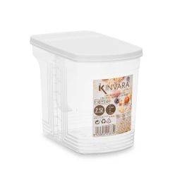 Organizador Kinvara 2,5 L Gris Transparente 20,5x17x13 cm (24 Unidades) Organizador Kinvara 2,5 L Gris Transparente 20,5x17x13 cm (24 Unidades)