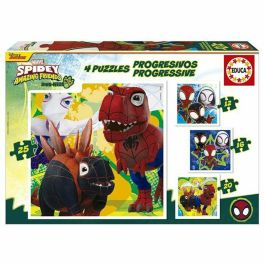Educa Puzzles Progresivos Dino Spidey EDU8412668203433 - 12+16+20+25 piezas Precio: 23.50000048. SKU: B139VFLML8