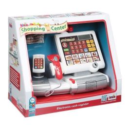 Klein Caja registradora táctil Centro Comercial con escáner, balanza, luz, sonido, calculadora real, billetes y monedas para niños 3+ años