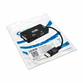 Adaptador DisplayPort a VGA/DVI/HDMI 3 en 1 NANOCABLE 10.16.3301-BK Negro