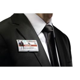 DURABLE Click Fold Placa Identificativa con Imán Polipropileno Transparente 40x75mm - 10 Unidades