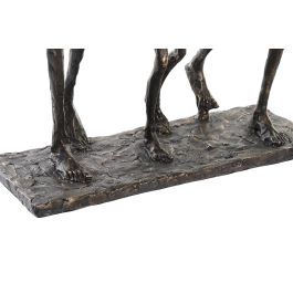 DKD Home Decor Figura Moderno Resina Cobrizo 12x32.5x26cm Set 2 Unidades