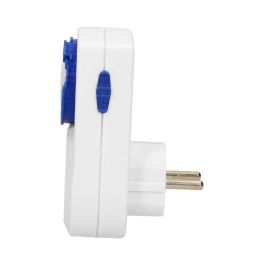 ORNO Enchufe Schuko ORPRE427 con Temporizador Mecánico 24H, 1 Toma, Programable para Electrodomésticos