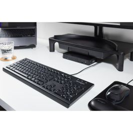 Kensington VALUE KBRD BLACK ES Teclado con 105 teclas, diseño a prueba de derrames y estilo elegante en color negro. Ideal como teclado de reemplazo.