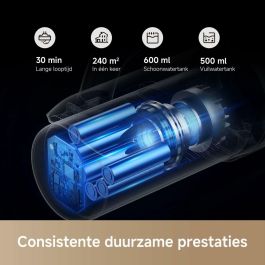 Mova MOV1735114011141 Aspiradora en Seco y Húmedo K30 - Alcance 180° - 18 kPa Succión - Limpieza de Bordes - Secado Aire Caliente