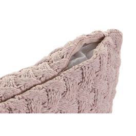 DKD Home Decor Cojín Urban de Poliéster Rosa Palo 45 x 45 cm (2 Unidades)