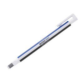 Portagomas Tombow Mono Zero Con Clip Goma Rectangular 2,5 X 5 mm Color Blanco Azul Y Negro